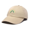 thumbnail image 3 of DALIX St. Patricks Rainbow Hat Womens Embroidered Baseball Cap in Khaki, 3 of 4