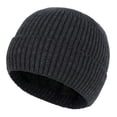 thumbnail image 2 of ZNQHFRE Men Women Thick Fleece‑Lined Ear Protective Winter Hat, Solid Color Cold‑Proof Pile Beanie Cap For Cycling Outdoor, 2 of 2