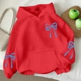 thumbnail image 1 of Sudadera con capucha para niña, con estampado de color, manga larga, informal, deportiva, con capucha, manga larga, sudadera con capucha, top con inserciones en los hombros, blusa de poliéster para ni, 1 of 7