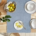 thumbnail image 4 of Dining Room Table Runner 72 Inches Long Dusty Blue Elegant Kitchen Table Runner Bedroom Furniture Top Cover Dresser Scarf Geometric Chevron Patterned Table Topper Machine Washable Cloth Table Runner, 4 of 5