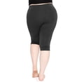 thumbnail image 3 of Stretch Is Comfort Women's Plus Size Knee Length Leggings| Adult X-Large - 7x, 3 of 5