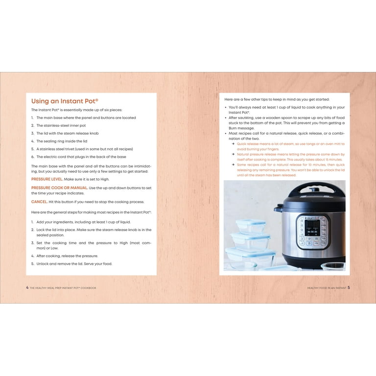 The Healthy Meal Prep Instant Pot Cookbook No Fuss Recipes for Nutritious Ready to Go Meals Paperback Walmart
