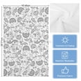 thumbnail image 5 of Boho Grey Floral Kitchen Towels Set of 2, Water Absorbent Dish Towel, Vintage Farmhouse Paisley Plant Leaf Decorative Hand Towels - Quick Drying Cloth for Cooking Baking, 18x28 Inch, 5 of 8