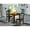 Black & Cherry, variant on 3 Piece Norden Dining Table Set - Linen White
