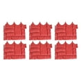 thumbnail image 2 of 6 Pack Faux Garden Stone Fence Waterproof Lightweight Walkway Landscaping Design Red, 2 of 8