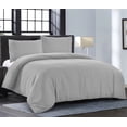 thumbnail image 2 of Duvet Cover Queen [3-Piece, Light Grey] - 1 Comforter Protector with Zipper Flap and 2 Pillow Shams - Hotel Luxury 1800 Brushed Microfiber - Ultra Soft, Cool and Breathable Comforter Cover, 2 of 7