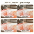 thumbnail image 7 of ODIKA 9'x12' Washable Area Rug Peach Ombre Swirling Wave Abstract Watercolor Flow Gradient Pastel for Dining Room, Basement, Large Office, Non-Slip Chair-Friendly, 7 of 7