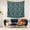 Christmas Gift Lantern, variant on 50x50 Inch Square Wall Tapestry for Indoor & Outdoor, Living Room, Bedroom, Teen Room,Christmas Gift Mug Holly Dark Blue Pattern
