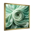 thumbnail image 2 of Designart "Soft Fractal Spirals in Green I" Abstract Framed Wall Art Decor - Modern Green Abstract Spirals Hallway Framed Wall Art Decor, 2 of 6