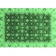 thumbnail image 1 of Ahgly Company Indoor Rectangle Abstract Emerald Green Modern Area Rugs, 2' x 5', 1 of 4