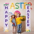 thumbnail image 2 of Hangs Rabbit Purple Outdoor Couplets Decorative Flag with Rabbit Egg for Celebrating Easter 30x180cm Polyester Flag for Outdoor Decoration, 2 of 6
