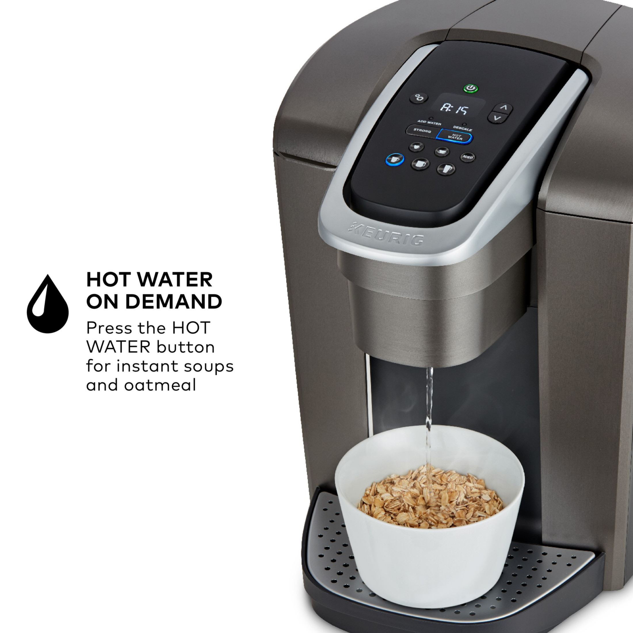 Keurig K-Elite Single-Serve Coffee Maker, Brushed Slate photo 6