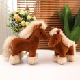 thumbnail image 5 of Muñecos de peluche de caballo de simulación de alta calidad de 25/30/40 cm, animales de peluche súper realistas, juguetes de poni, regalo de cumpleaños clásico, 5 of 5