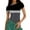 Black, variant on Womens Summer Basic Tops Casual Crew Neck Short Sleeve Yoga T Shirt Color Block Base Layer Shirts Going Out Tees 2026 Spring Summer Limited-time offer