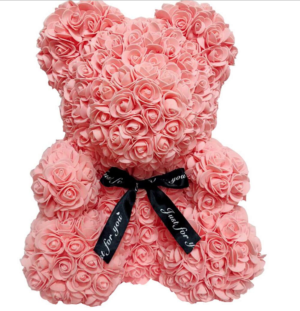 rose foam teddy bear