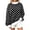 Black, variant on Tqcoqu Womens Mock Neck Sweatshirts Oversized Pullover Fall Outfits, Polka Dot Contrast Trim Long Sleeve Casual Loose Pullover Top