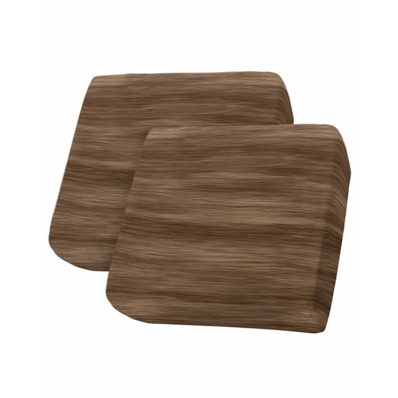 Brown Wood Grain Couch Cushion Covers Stretch, Washable Sofa Seat Covers Individual Seat Cushion Sofa Slipcovers Retro Farmhouse Wooden Plank Couch Cover Furniture Protector S-2PCS