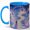 Blue, variant on Cloud Door Stairway 11oz Ceramic Mug, Dreamy Moon Portal Art