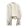 thumbnail image 3 of Guluxicc Women's Cropped Blazers Collared Button Closure Long Sleeve Dress Jackets for Everyday Wear Summer Casual Outfits, 3 of 4
