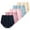 Black&DarkPink&Pink
&Apricot&Blue, variant on Xmarks 1/5 PackWomen's Underwear Cotton High Waist Briefs Soft Underwear Super Stretchy Briefs Full Coverage Soft Breathable Ladies Pantie