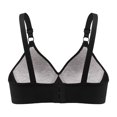 thumbnail image 7 of LYEAA Bras for Women Wireless Plus Size Soft No Wire Push up Everyday Bras Support Solid Lightly Lined Lift Sleep Bras Comfortable Wirefree Breathable Shaping Daily Bralette Black 3XL 44B/100B, 7 of 7