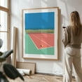 thumbnail image 3 of Tennis Court In The Desert - Illustration Unframed Wall Art Print 8 x 12 inches, 3 of 16