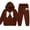 Brown, variant on MuXiKeJi Clothes Baby Outfits Girls Cartoon Print Long Sleeve Hooded Sweatshirt and Jogger Sweatpants Clothing Fall Clothes for Kids