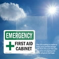 thumbnail image 6 of First Aid Cabinet With Symbol OSHA Emergency Aluminum Sign 24 Inch x 18 Inch - 5 Pack, 6 of 8