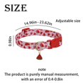 thumbnail image 4 of Flower Dog Collars,Cute Cotton Dog Collar For Small Medium Large Dogs Special Soft Adjustable Strawberry Puppy Collars For Girl Female Dogs Pet Collar(26,Blue), 4 of 4
