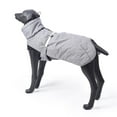 thumbnail image 3 of Pefilos New Style Winter Dog Jacket for Small Dogs Girl with Waterproof Warm Dog Coats for Large Dogs Polyester Filling Fabric Pet Jackets for Dogs, Gray 2XL, 3 of 12