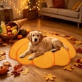 thumbnail image 5 of Zynviq Thanksgiving Area Rugs Pumpkin 31.5" X 19.7" Throw Rug Polyester Washable Novelty Orange Small Rug for Kitchen, 5 of 6