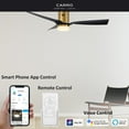 thumbnail image 2 of Pollux 52-inch Indoor Smart Ceiling Fan, Dimmable LED Light Kit & Remote Works with Alexa/Google Home/Siri Black, 2 of 5
