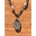 thumbnail image 6 of Painted Jasper and Gold Filigree Necklace | A Unique Statement Piece, 6 of 6