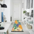 thumbnail image 4 of Yayeee Runner Rug for Bedroom 2'x6' Machine Washable Hallway Non Slip Mat, Beige Floral Wave, 4 of 8