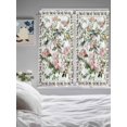 thumbnail image 3 of Pink Spring Floral Bathroom Window Curtain, Elegant Pastoral Flowers Birds Watercolor Light Filtering Coffee Kitchen Curtains, Bedroom Living Room Curtains 2 Panel 84"x63", 3 of 6
