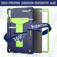 thumbnail image 2 of elitegadget Case for Samsung Galaxy Tab S10 FE+/S10 FE Plus 13.1 Inch 2025 Released - Dual Layer Protective Hybrid Cover Case with Kickstand (Navy Blue/Green), 2 of 5