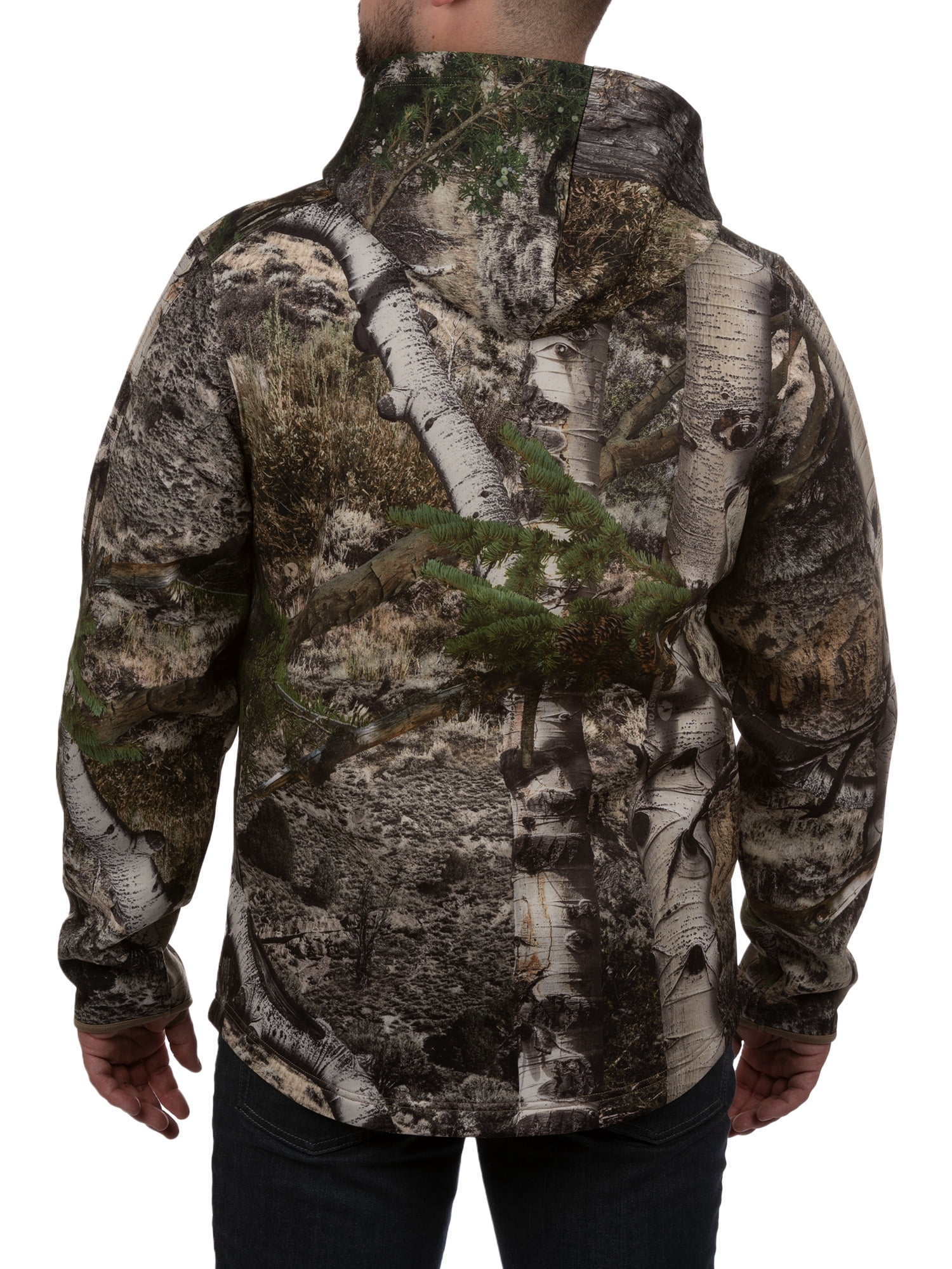 Mossy Oak Mountain Country Mens Premium Warming Hoodie with Neck Gaiter