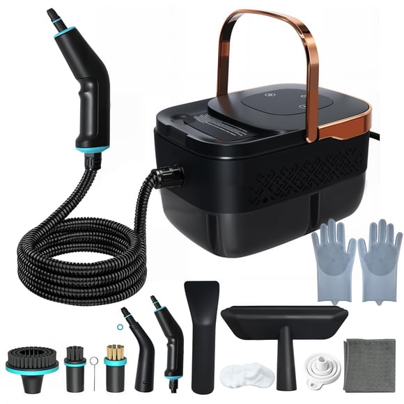 Dyna-Living Steam Cleaner 2500W Car Steamer for Auto Detailing Handheld Steamer Cleaner for Home, High Pressure Steam Cleaner with 1L Water Tank Port