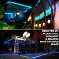 West Ivory Waterproof Blue LED Rope Light, 50' Length, 8 Modes ...