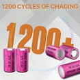 thumbnail image 4 of Batería recargable 1/2 AA BOANV 14250, 3,7 V, 450 mAh, 10 unidades, 4 of 6
