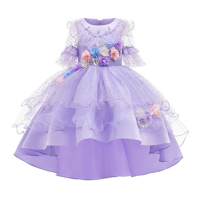 Encanto Mirabel Girls Costume Dress Cosplay Princess Isabella Madrigal Halloween Dress Up