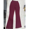 thumbnail image 3 of Women's Cargo Pants High Waist Fashion Flared Elastic for Training Wide Leg Yoga Pants with Pockets, 3 of 9