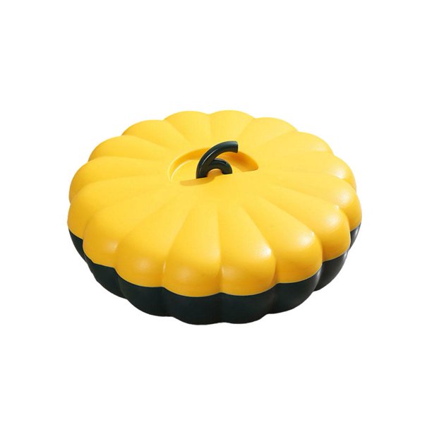 CAIROYAR Bandeja para servir bocadillos para fiestas con forma de calabaza y multifuncional con tapa