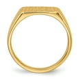 thumbnail image 2 of Real 14kt Yellow Gold Signet Ring 10mmx6mm Open Back Size: 3; for Adults and Teens; for Women and Men, 2 of 5