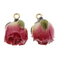 thumbnail image 2 of jifeng 1 Pair Of Flower Earring Pendants Set Of Chain Pendants DIY Jewelry Pendants For red, 2 of 9