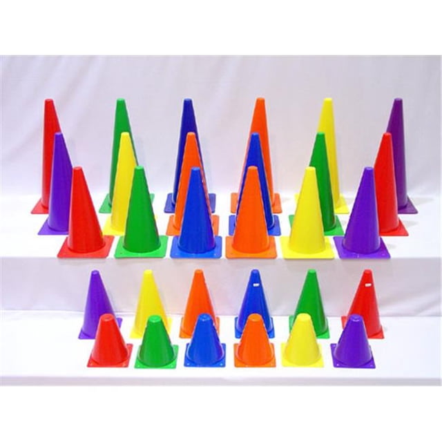 Cônes en Plastique de 9 Pouces - Ensemble de 6