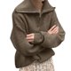 thumbnail image 1 of Gibobby Suéter mujer, Suéter de Mujer de Moda Elegantes de Manga Larga Cuello V, Sueter para Mujer(Marrón,Talla única), 1 of 5