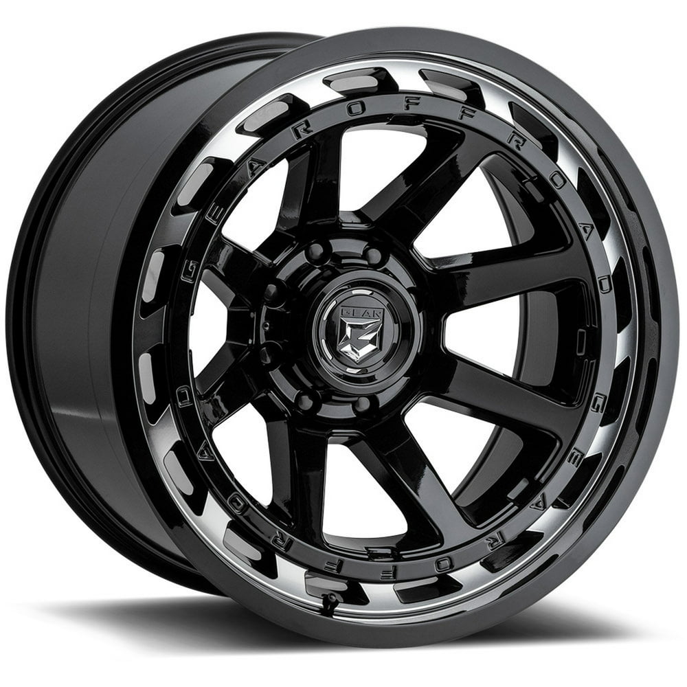 Gear Off Road 754MB 20x10 5x114.3/5x127 12et Gloss Black W/Machined