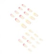 thumbnail image 3 of Fofosbeauty 24pcs Press on False Nails Tips, Coffin Fake Nails, French Warm Color, 3 of 9