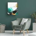 thumbnail image 3 of Trademark Fine Art Alyson Storms  Green and Gold Ribbons 3 Canvas Wall Art, 3 of 4